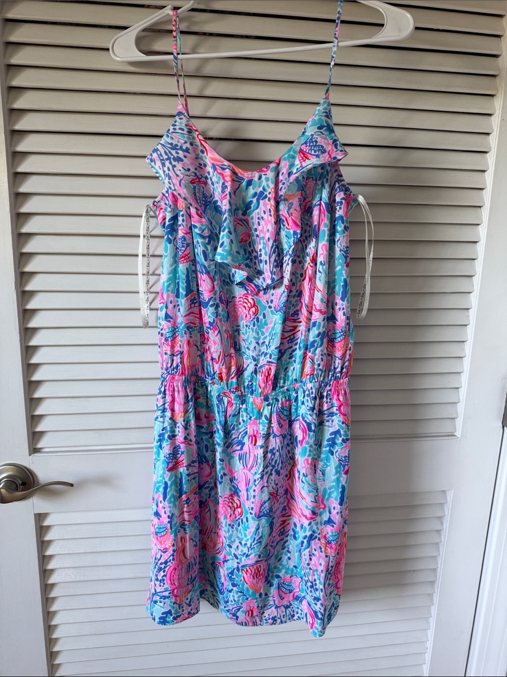 Lilly Pulitzer Pink and Blue Floral Sleeveless Romper